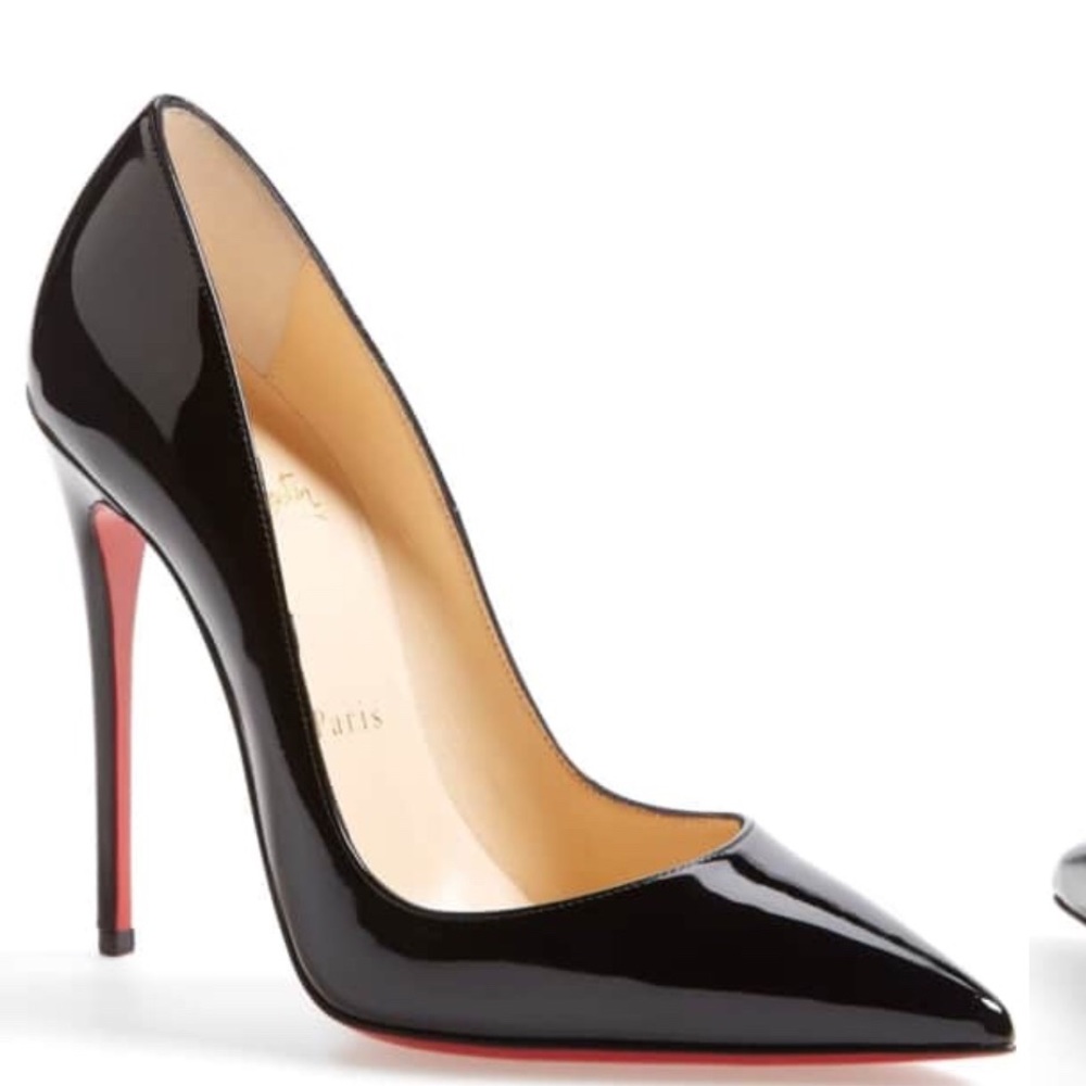 Black Christian Louboutin So Kate pumps.